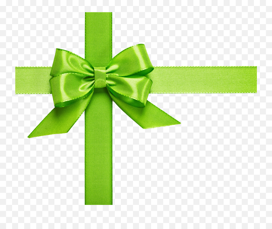 Green Ribbon Stock Photography - Green Gift Ribbon Png,Green Bow Png