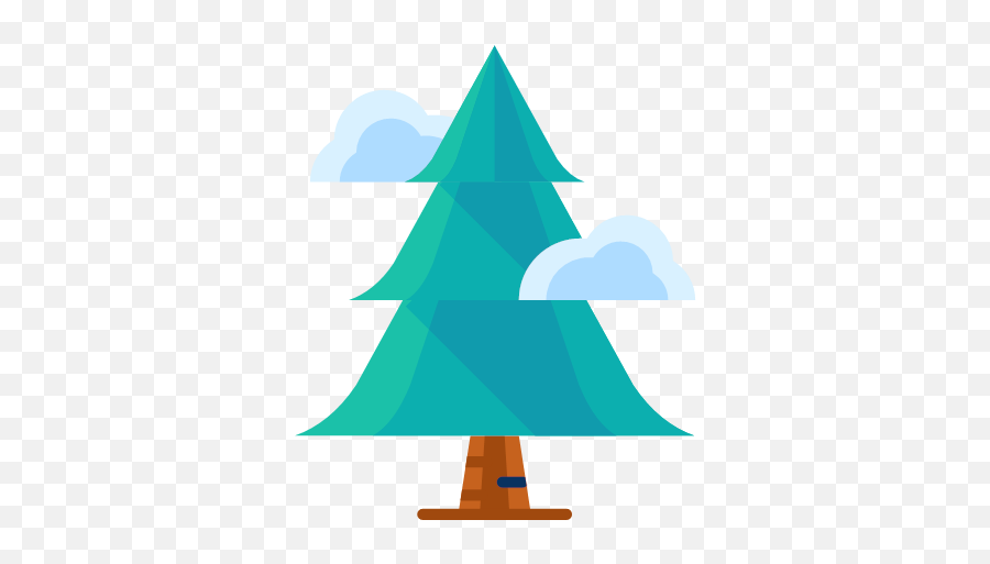 Forest Plant Tree Winter Icon - Flat Christmas Icons Png,Forest Trees Png