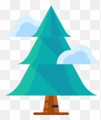 Forest Plant Tree Winter Icon - Flat Christmas Icons Png,Forest Trees Png