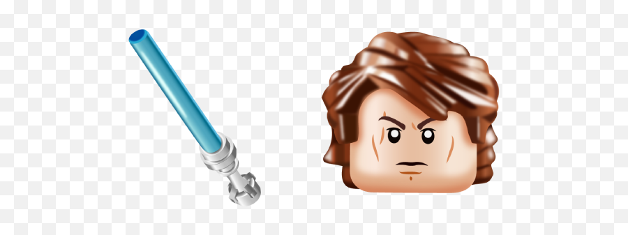 Lego Anakin Skywalker And Lightsaber Cursor U2013 Custom Png Light Saber Icon