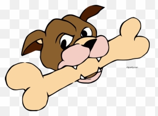 Dog Mouth Bone Clipart Png - On A
