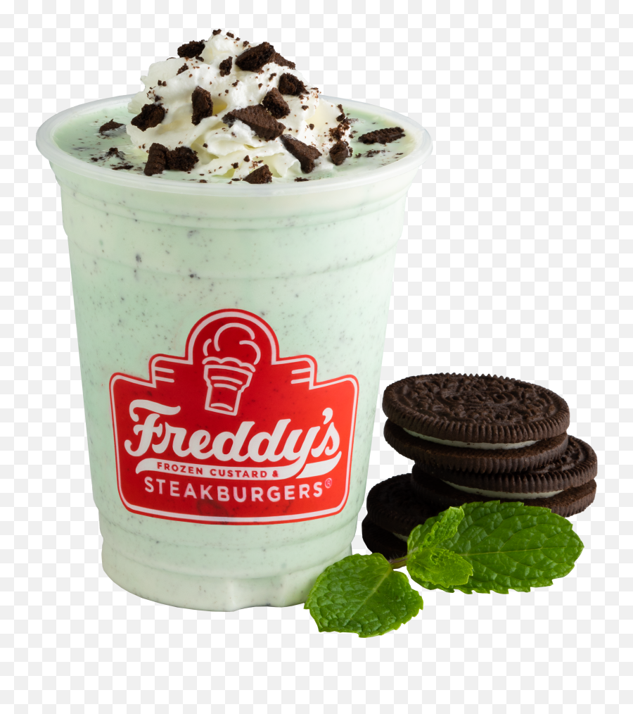 Mint N Oreo Concrete Sidefood - Frozen Custard Steakburgers Png,Oreo Transparent