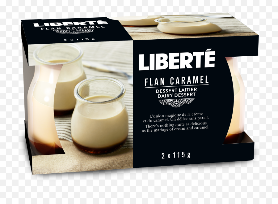 Liberté Dairy Desserts Flan Caramel - Liberte Creme Brulee Png,Flan Png