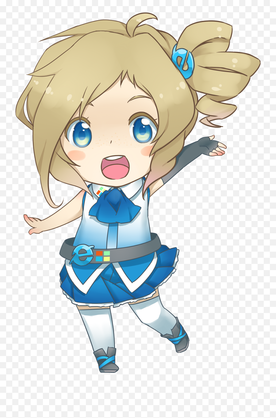 Windows Explorer Clipart Png - Internet Explorer Tan Png Internet Explorer Chan Chibi,Window Clipart Png