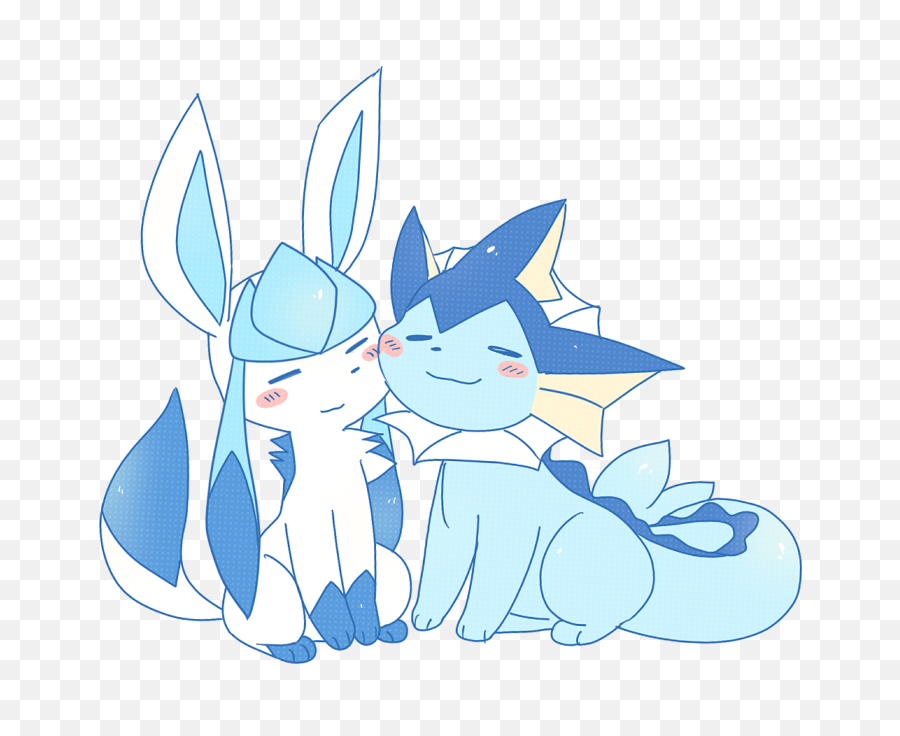 Download Hd Sweet Oasis - Vaporeon X Glaceon Transparent Png Vaporeon X Glaceon,Glaceon Png