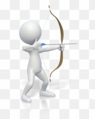 3d Stickman Png - I Got This Stick Figure With Weapon Bow And Arrow Clip Art