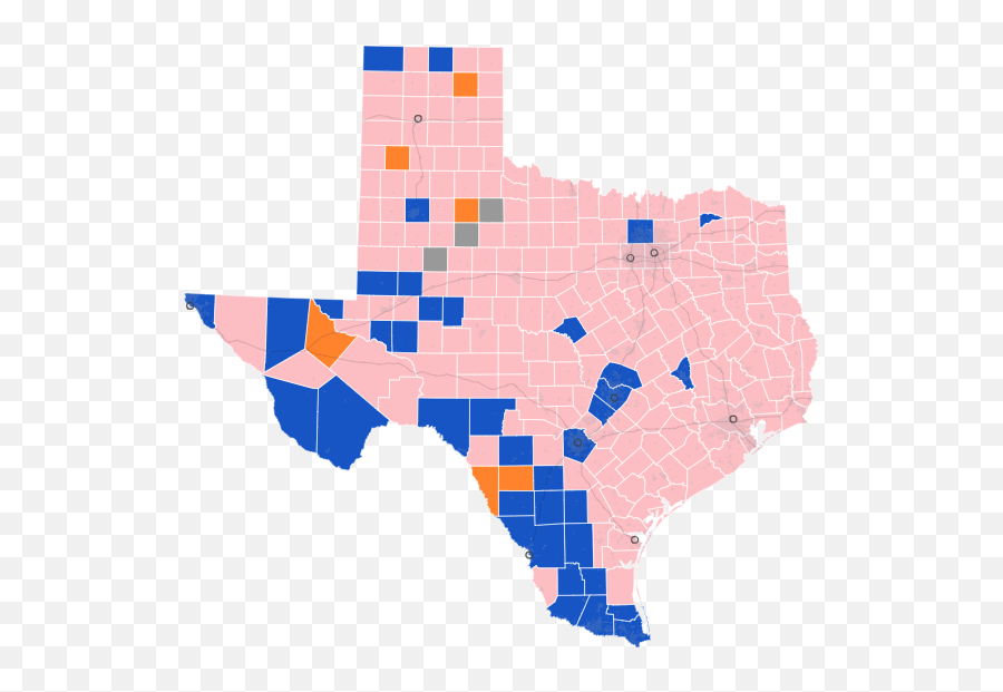 Biden Rode Late Momentum To Texas Primary Victory With Large - Texas Primary Results 2020 Map Png,Texas Map Png