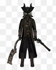 Bloodborne Hunter Rantaro Danganronpa - Sprite png