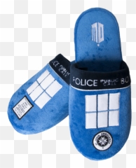 Doctor Who Tardis Adult Mule Slippers Us 9 - 11 Zapatillas Casa Doctor Png,Tardis Png