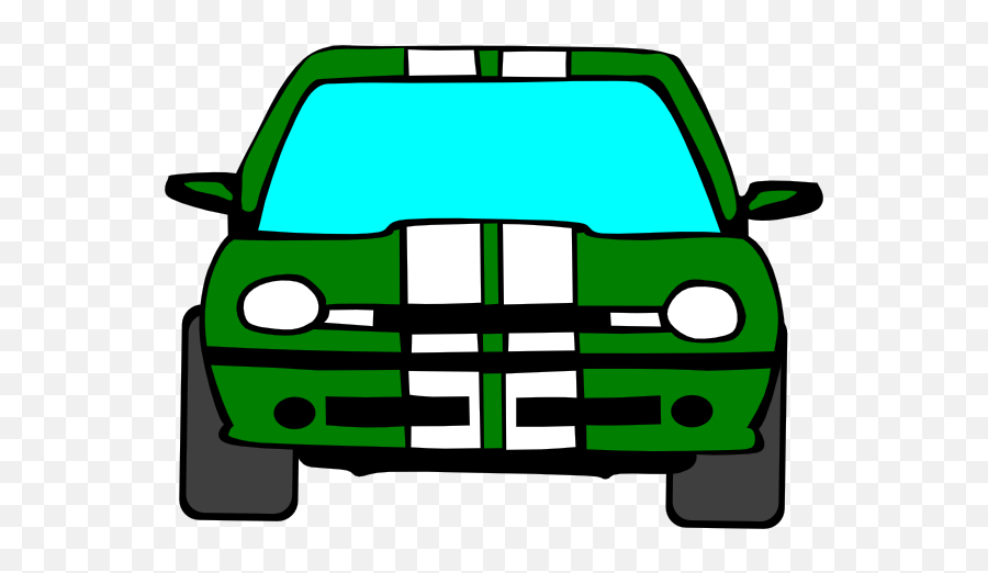 Download Hd Green Car Clip Art - Car Clipart Cartoon Front Of Car Clipart Png,Car Clipart Transparent