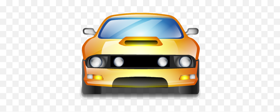 Yellow Sports Car Icon Png Clipart Image Iconbugcom - Icon Png Car Icon,Sports Car Png