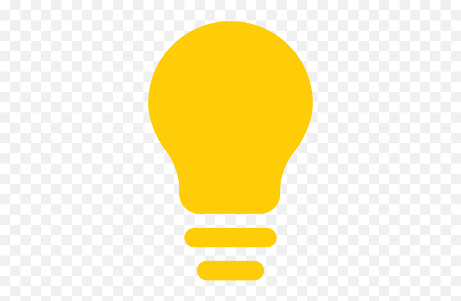 Bulb Icon Myiconfinder - Light Bulb Icon Yellow Png,Lightbulb Icon Png