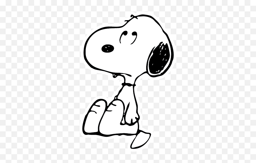 Download Hd Stickers Snoopy Facebook - Unhappy Snoopy Png,Snoopy Transparent