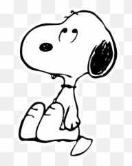 Download Hd Stickers Snoopy Facebook - Unhappy png