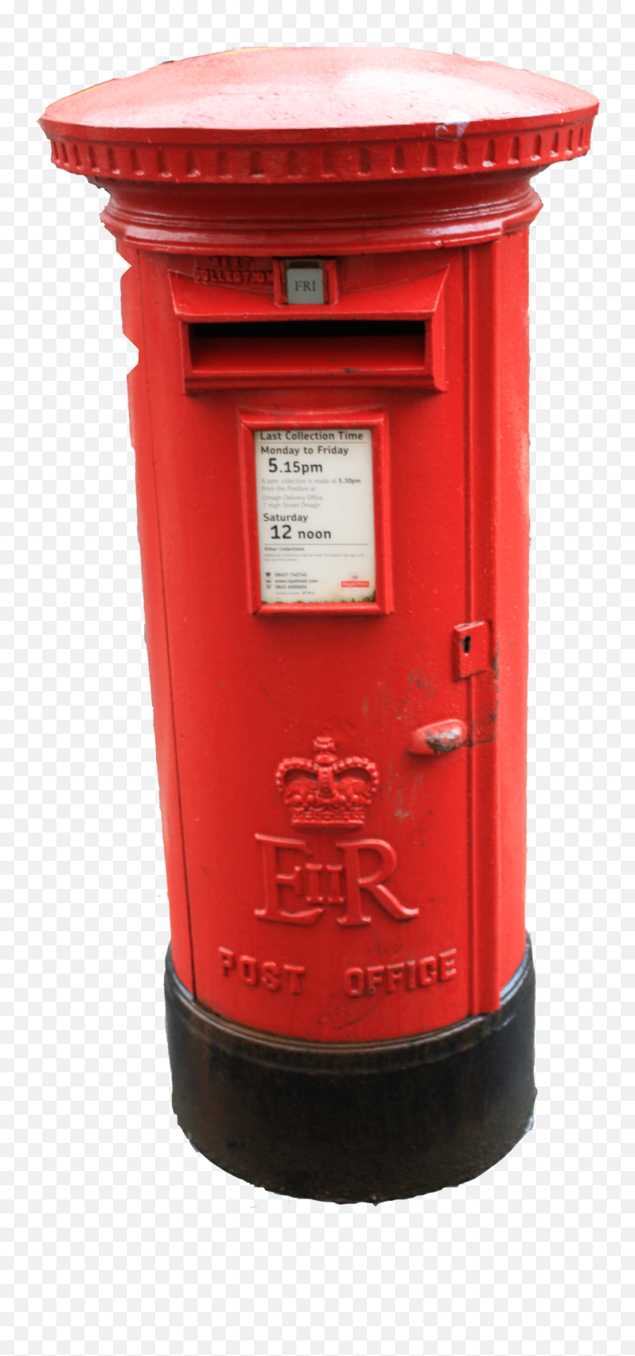 Antique Mailbox - Red Post Box Png,Mailbox Transparent
