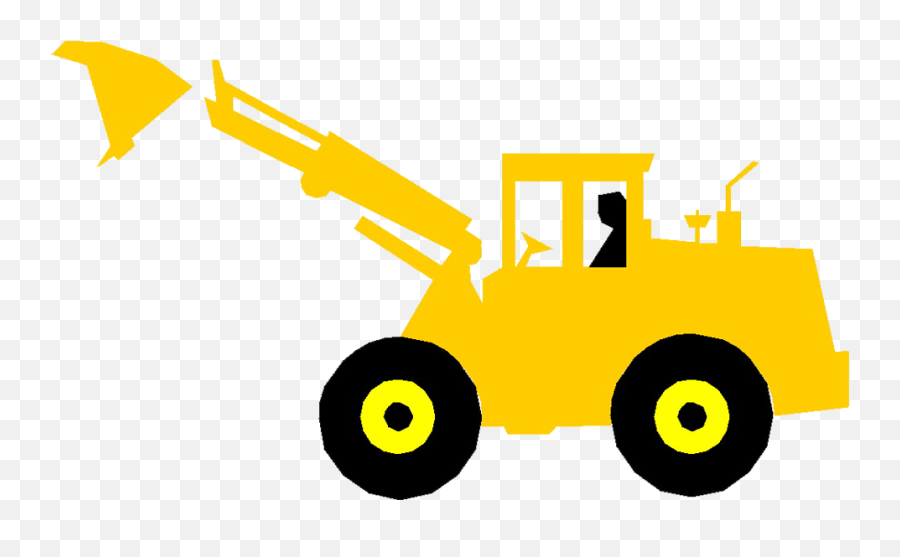 Cartoon Bulldozer Png Transparent - Dragline Excavator Cartoon Png,Bulldozer Png