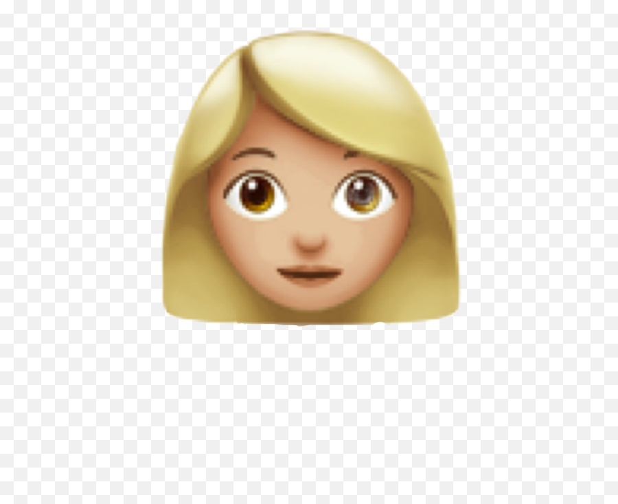 Blonde Hair Small Emoji - wide 9