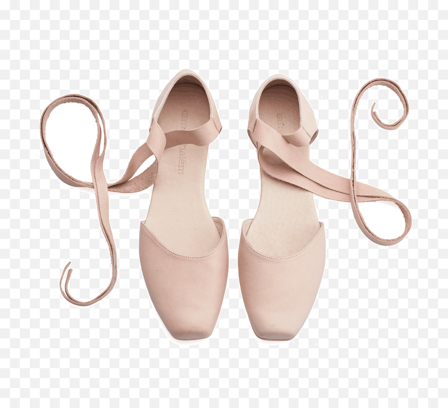 Download Hd Ana Blush Pink Leather - Ballerina Shoes Hd Png,Ballerina Shoes Png