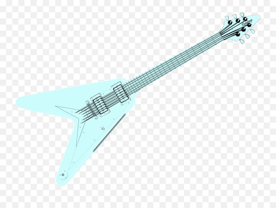 Guitar Clipart Teal - Electric Guitar Png,Rock Guitar Png