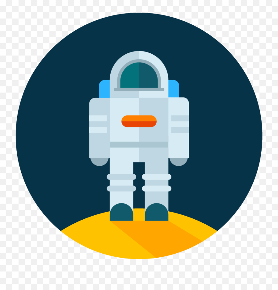 Astronaut Moon Icon Vector Clipart - Icon Png,Moon Icon Png