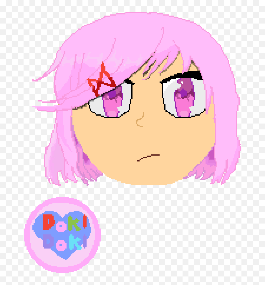 Pixilart - Ddlc Natsuki By Tigerluc Hime Cut Png,Natsuki Png