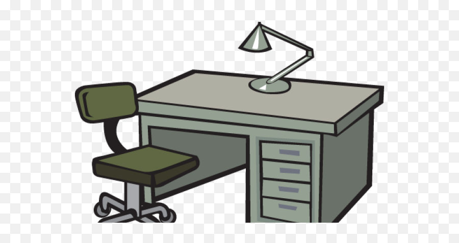 Cartoon Office Desk Png