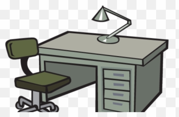 Cartoon Office Desk Png
