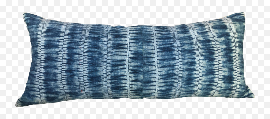 Hand Woven Indigo Shibori Body Pillow - Solid Png,Body Pillow Png