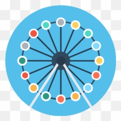 Ferris Wheel Vector Svg Icon - Vertical png