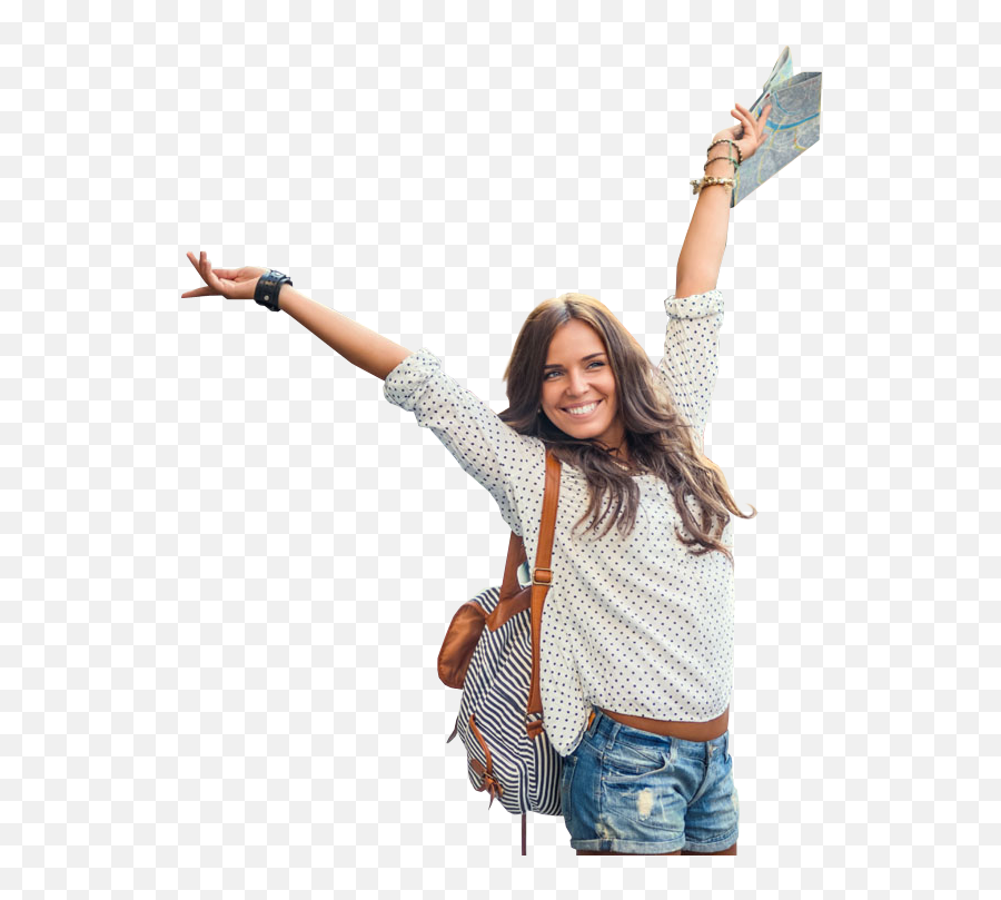 Traveling Clipart Female Tourist Picture 2150945 - Woman With Backpack Png,Tourist Png