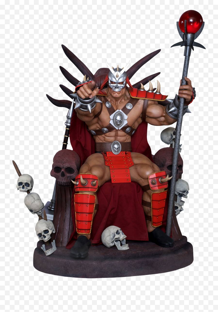 Mortal Kombat - Shao Kahn On Throne 13 Scale Statue By Pcs Png,Mortal Kombat 3 Logo