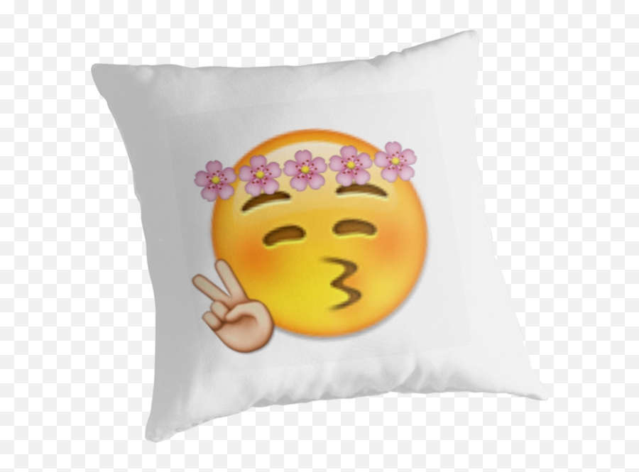Download Flower Crown Peace Sign Emoji - Hippie Emoji Png,Peace Sign Emoji Png
