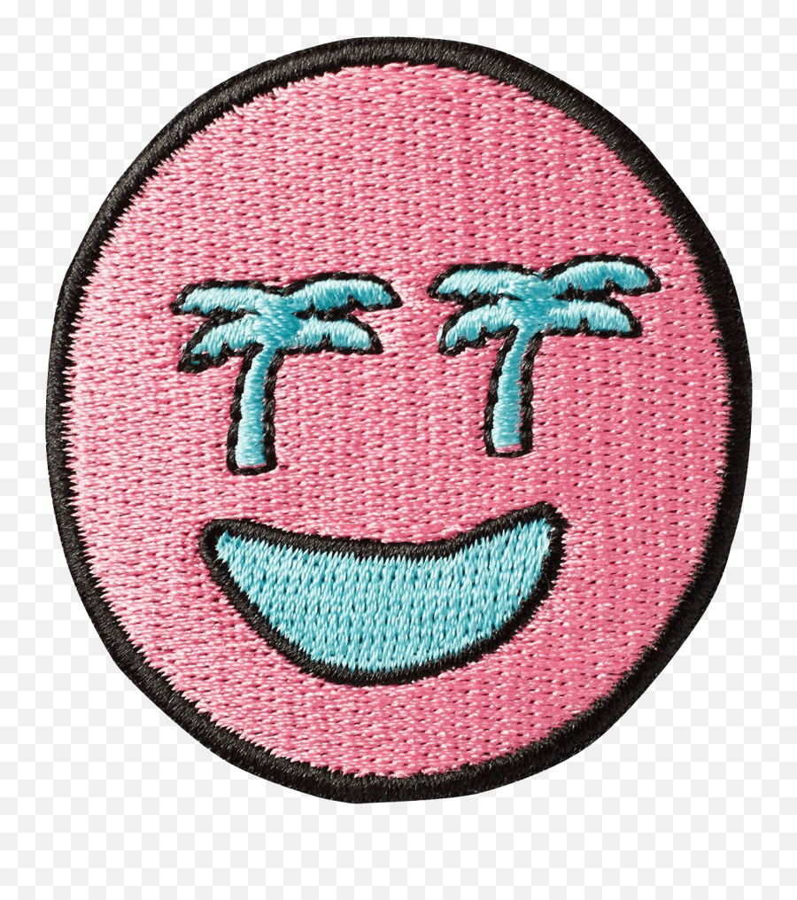 Download Hd Palm Tree Eye Emoji Sticker Patch - Emblem Palm Tree Patch Png,Eye Emoji Transparent