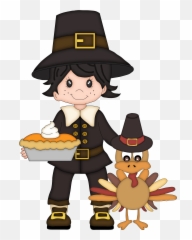 Library Of Thanksgiving Pilgram Svg - Thanksgiving Images For Kids Png,Pilgrim Png