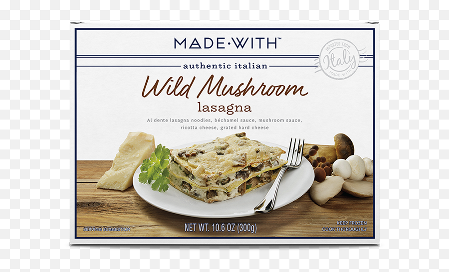 Wild Mushroom Lasagna Italian Frozen - Spanakopita Png,Lasagna Transparent