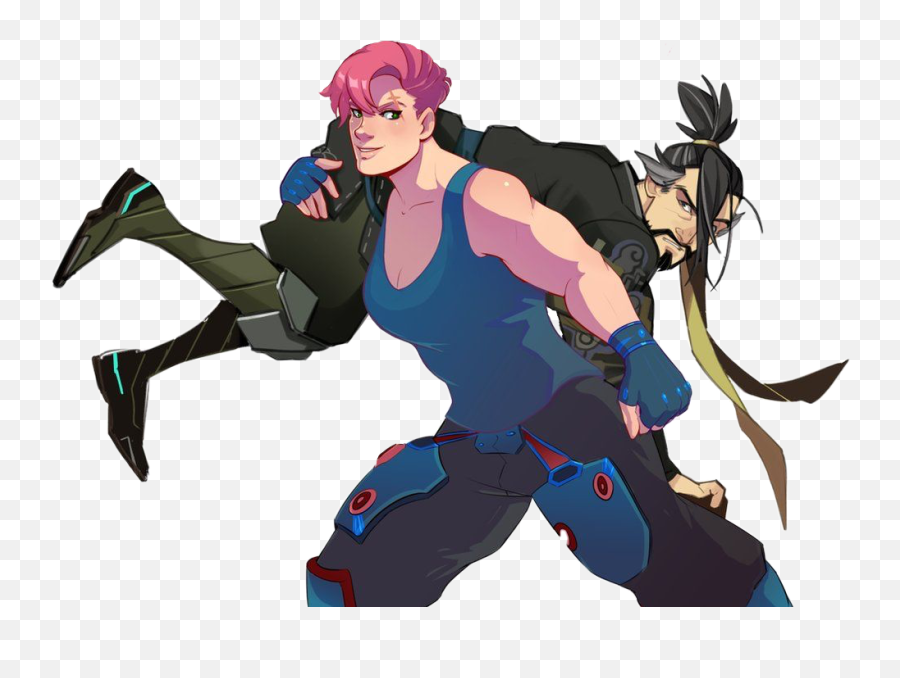 Hanzo Zarya Overwatch Sticker - Fictional Character Png,Zarya Transparent