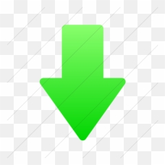 Iconsetc Simple Ios Neon Green Gradient Foundation 3 Arrow - Down Arrow Image Green png