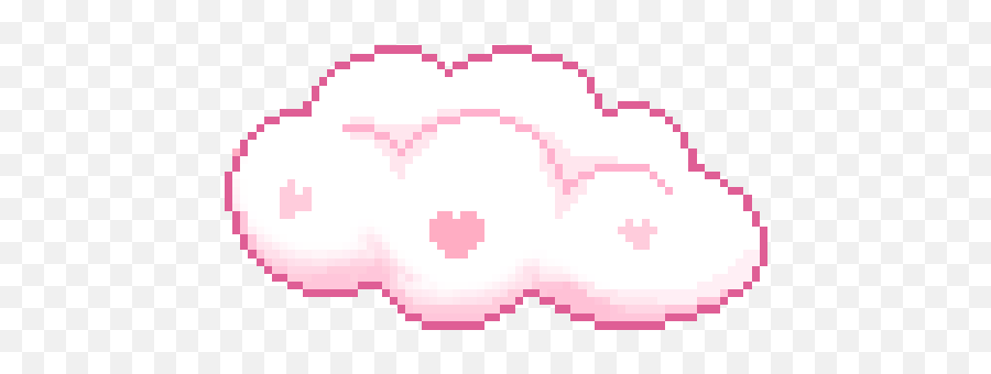 Pixel Art - Transparent Pastel Pink Clouds Png,Pixel Gif Transparent