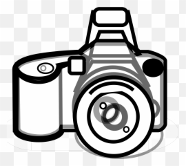Camera Clipart Png - Black And White