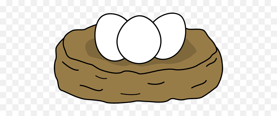 Nest Eggs Clipart - Cartoon Bird Nest Transparent Png,Nest Egg Icon