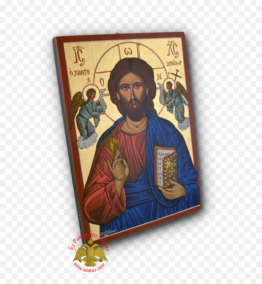 Hagiography Icon Jesus Christ With - Christian Cross Png,Byzantine Icon Of Jesus