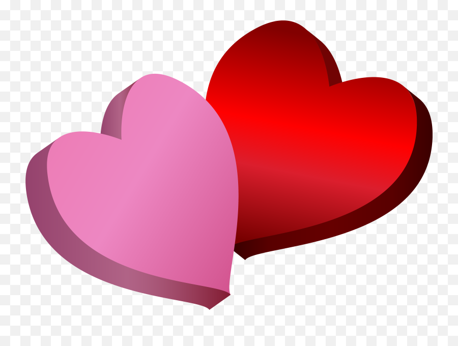 Library Of Clip Black And White Red Heart Png Files - Red And Pink Hearts,Red Heart Png