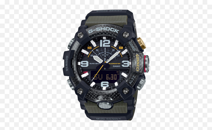 G - Shock Mudmaster Master Of G Menu0027s Green Watch G Shock Gg B100 1a3 Png,Green Thermometer Icon