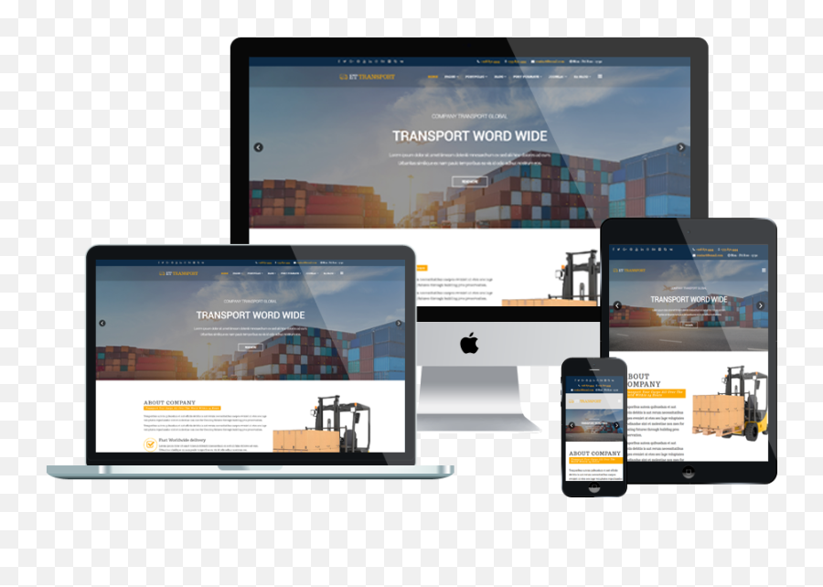 Et Transport U2013 Free Responsive Website Template - Dairy Website Templates Free Download Png,Bootstrap Partner Icon Page