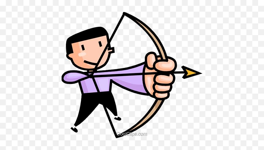 An Archer Taking Aim Royalty Free Vector Clip Art - Archer Clip Art Png,Archer Png