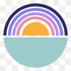 Retro Sunset Half A Circle Transparent Png U0026 Svg Vector - Di No La Trata De Personas