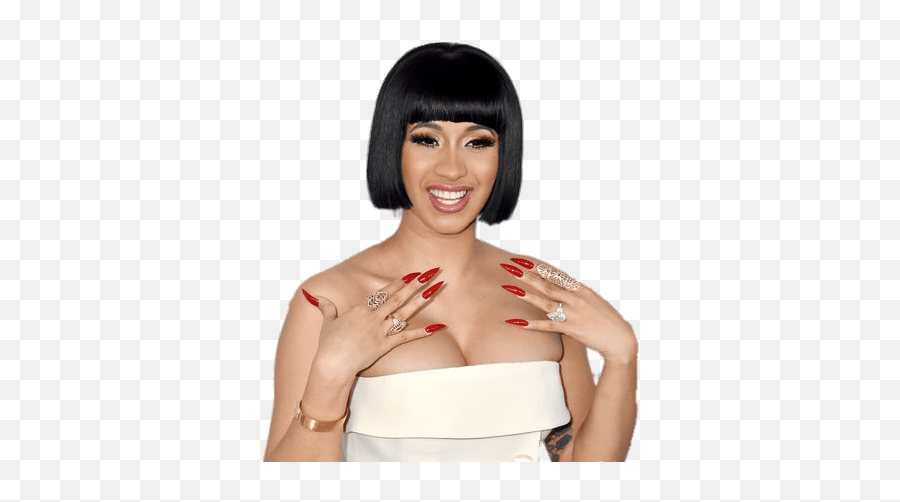 Png Cardi - Cardi B With Short Hair,Cardi B Png