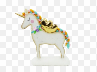14 Standing Unicorn With Gold Wings - Unicorn Png,Gold Wings Png