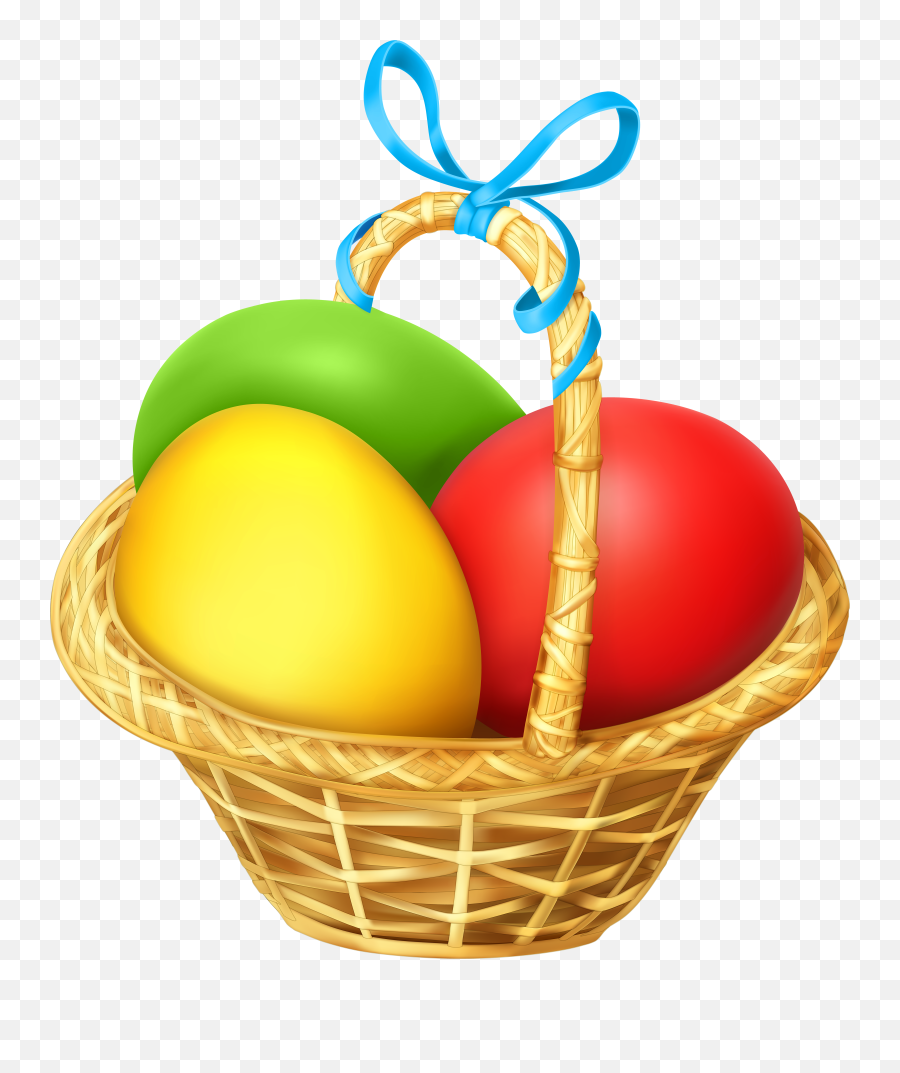Easter Basket Transparent Png Clip Art - Transparent Easter Basket Images Png,Easter Basket Transparent