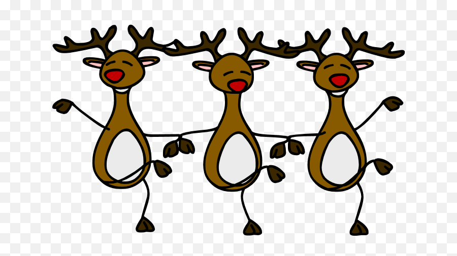 Download Cartoon - Dancing Reindeer Clipart Png Image With Reindeer Clipart Transparent Background,Reindeer Clipart Png